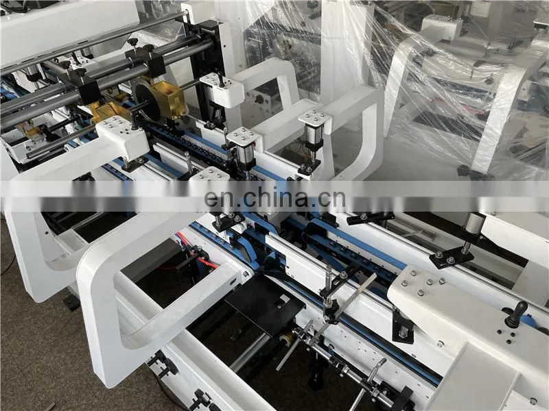 UFG600AG Automatic Pre-fold crash Lock Bottom Folder Gluer, fried chicken packaging box folding gluing machine