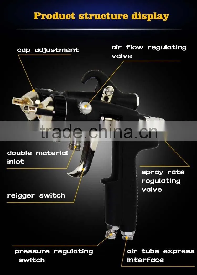 double nozzle spray gun