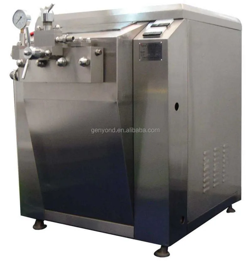 Shanghai Factory Genyond Industrial Small Milk High Pressure Homogenization Machine Homogenizer and Pasteurizer for Milk