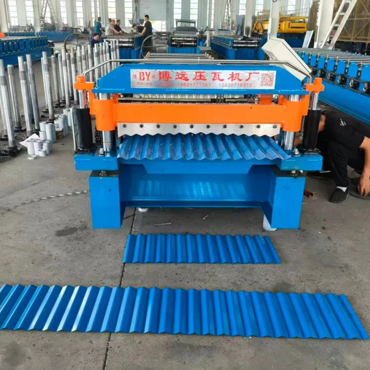 Characteristics of water ripple roof panel forming machine
