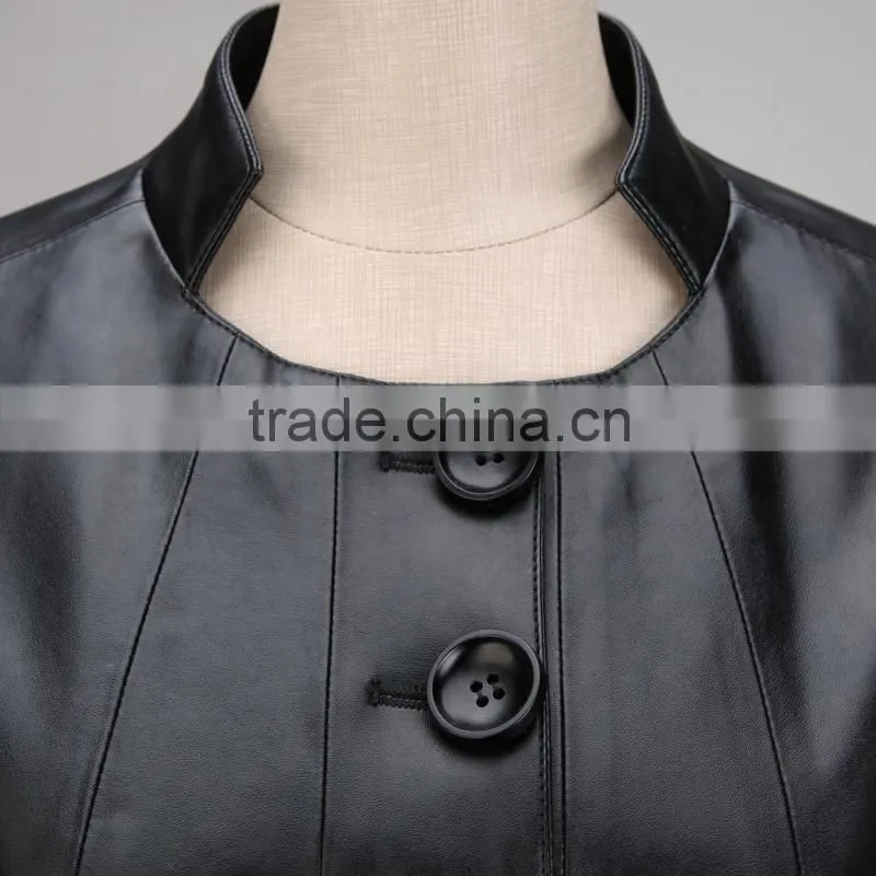 italian imported black leather jackets for women