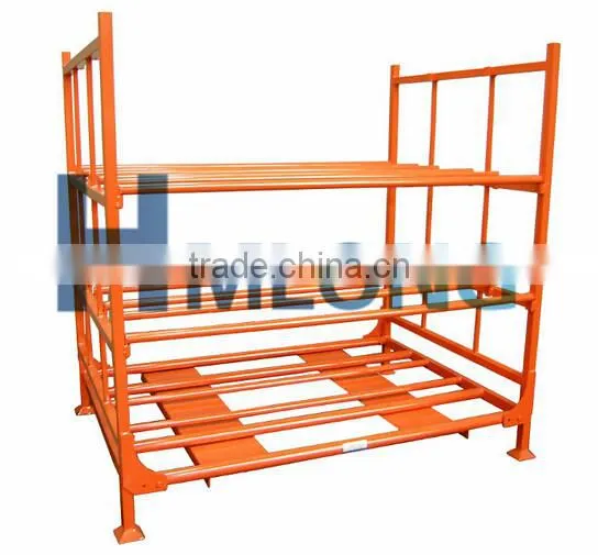 Adjustable foldable metal tire storage rack