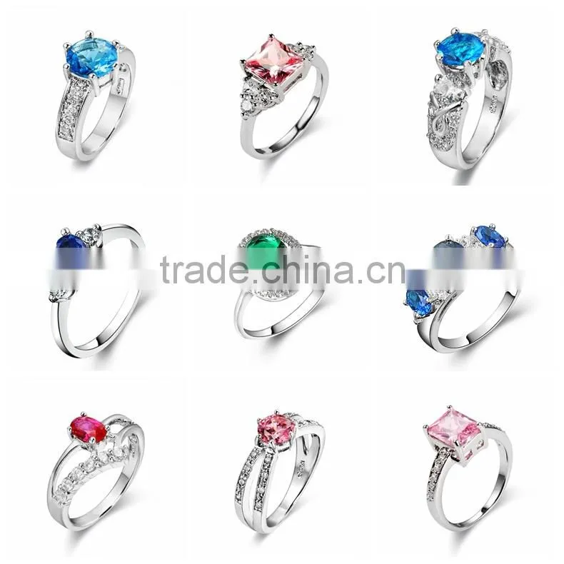 Blue color titanium stainless steel ring
