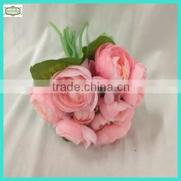 20cm 15heads mini fabric artificial bouquet
