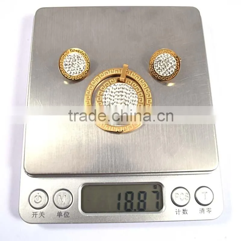 European Fashion Jewellery Gold Plated Fashion And Costume Jewelry Set