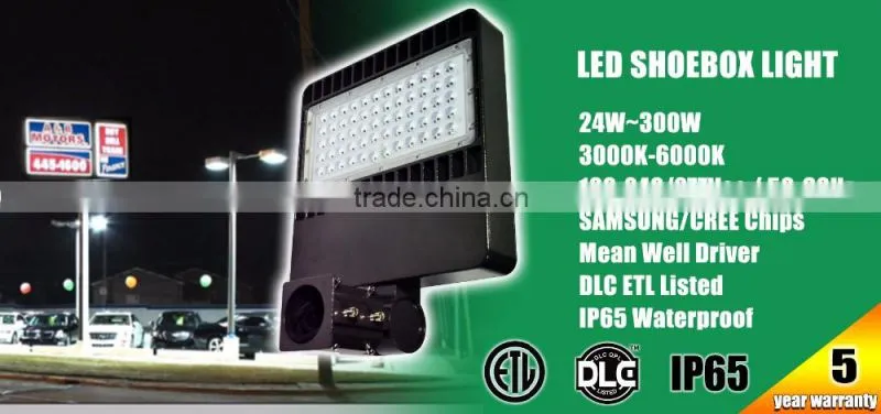 100w Car Parking Lot Shoebox Lights Outdoor IP65 LED Shoebox Lights