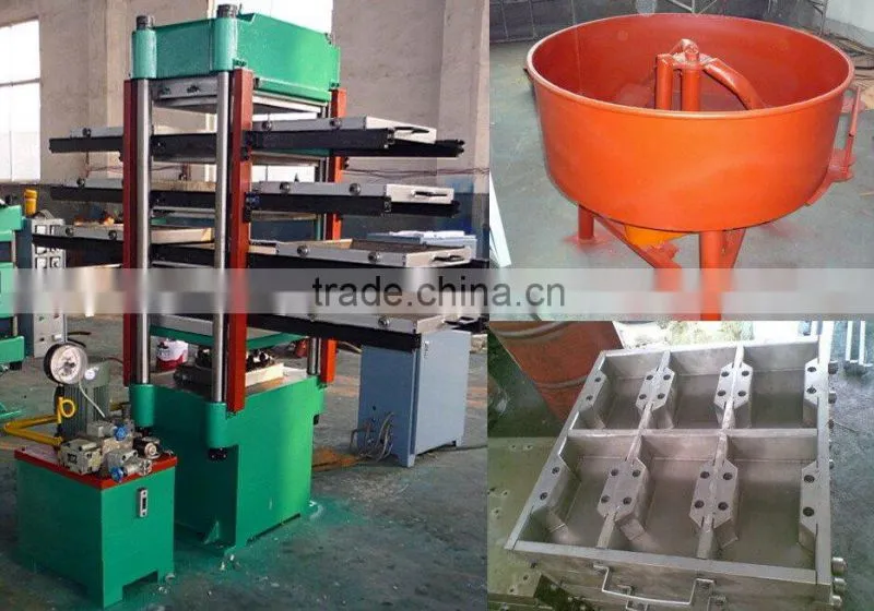 high quality rubber flooring brick vulcanizing press machine