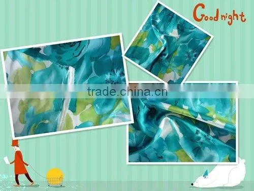 big flower print fabric stretch chiffon fabric 100 polyester crepe chiffon fabric