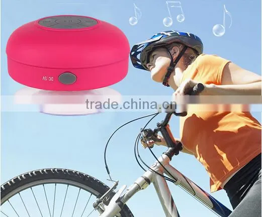 2015 Portable Waterproof Bluetooth Speaker Shower speaker Car Handsfree Receive Call & Music Suction Phone