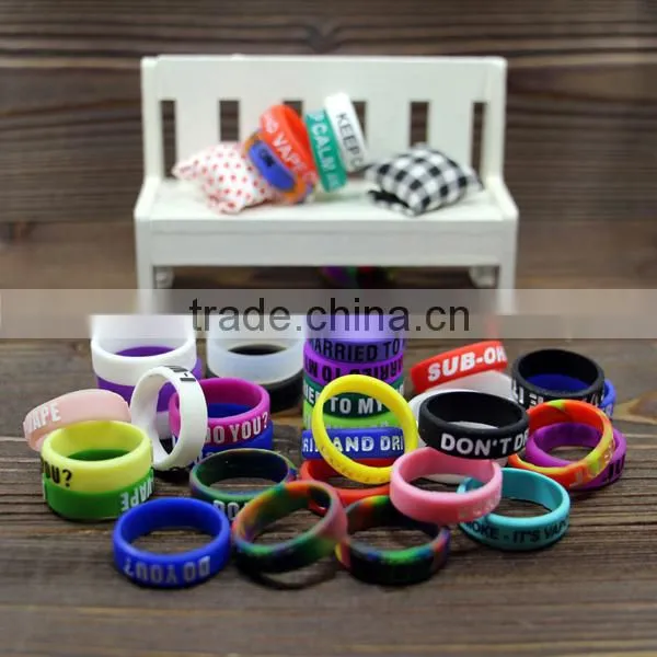 Customized box mod vaping band atomizer tank rba silicone band rubber mod body band silicone mod protector