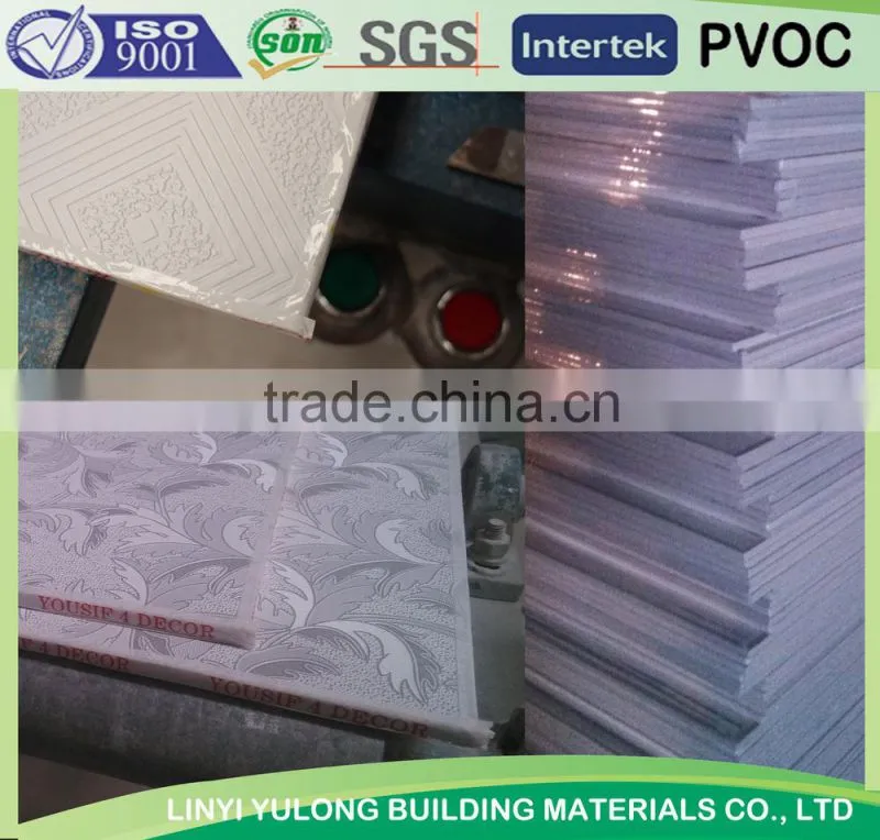 good quality pvc gypsum ceiling tiles/PVC panel design