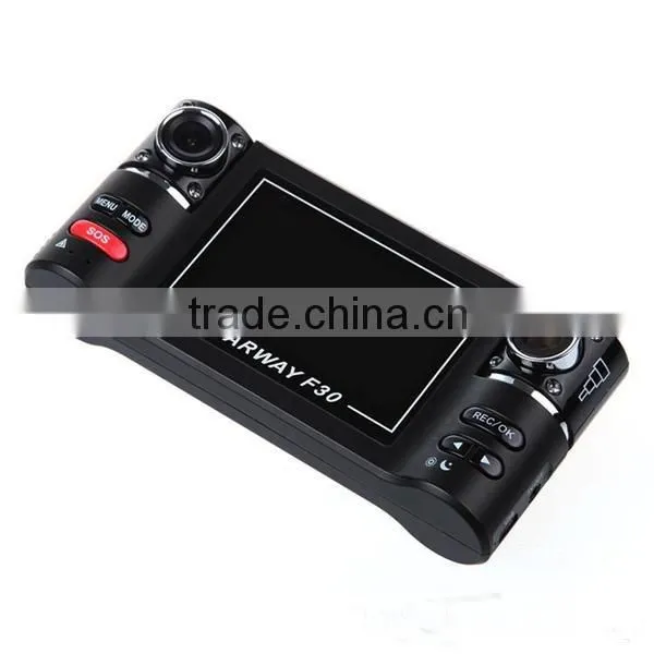 120 Degrees Car DVR Car Black Box F30 with Dual Lens 2.7" TFT LCD Screen car black box