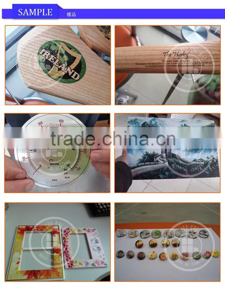 A3 size multifunctional digital flatbed uv printer with fast printing speed
