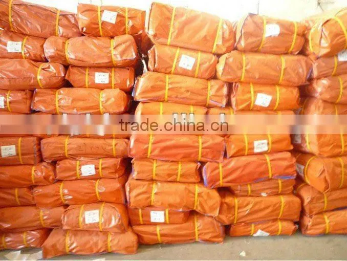 180gsm orange/silver waterproof and weather resisitant pe tarp