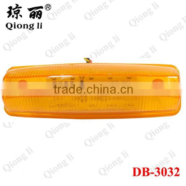 amber 12V 15 pieces LEDs side marker and clearance light LED truck lamp