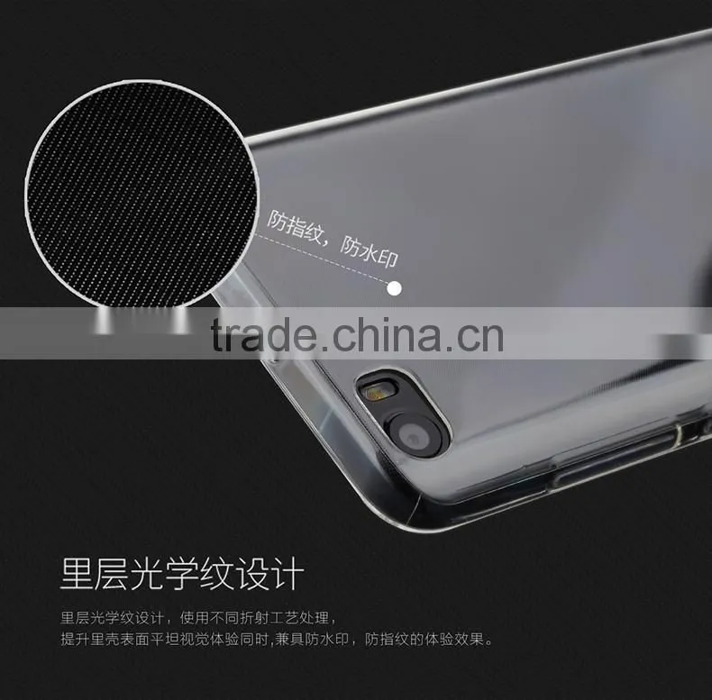 Crystal TPU Rubber Back Case For xiaomi 5 ROCK Fashion Shockproof Silicone Soft Protective Cover MT-5579