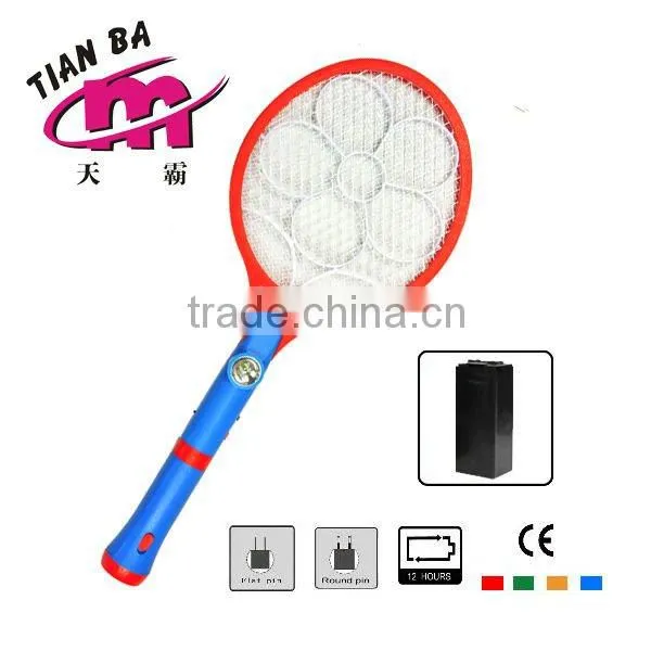 HXP rechargeable mosquito racket with toch/pest repeller