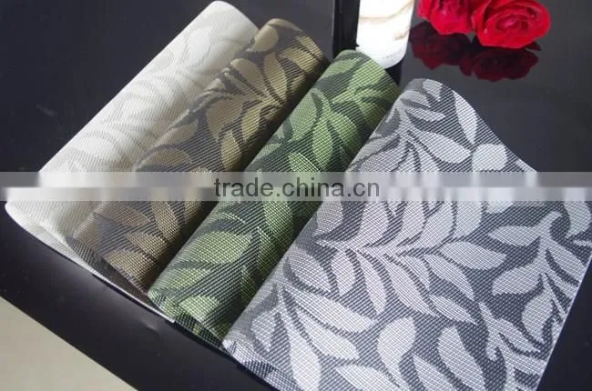 leaves waterproof dining table plate mat