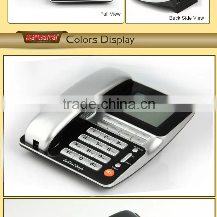 Hot selling lcd backlight business desk landline telephone