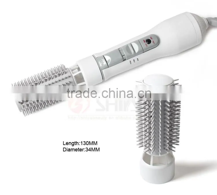 8 in 1 Electric Hot Air Hair Brush hair dryer Curler Roller straightener Styling KM