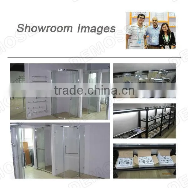 prefabricated shower room triple shower door with tempered glass