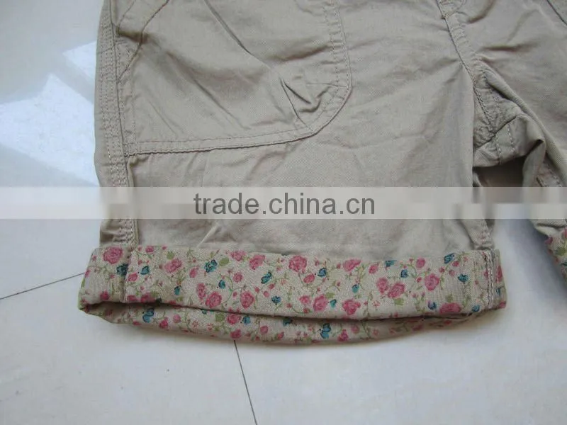 2012 new fashion ladies turned edge casual soft cotton hot shorts