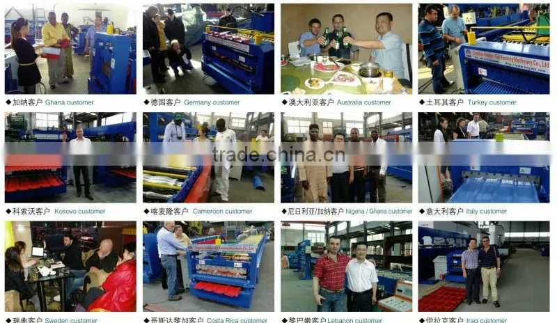 Botou, China. HC Wall Tiles Roll Forming Machine
