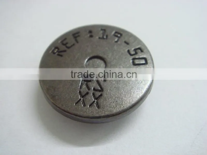 20mm engraved metal snap emergency panic snap button