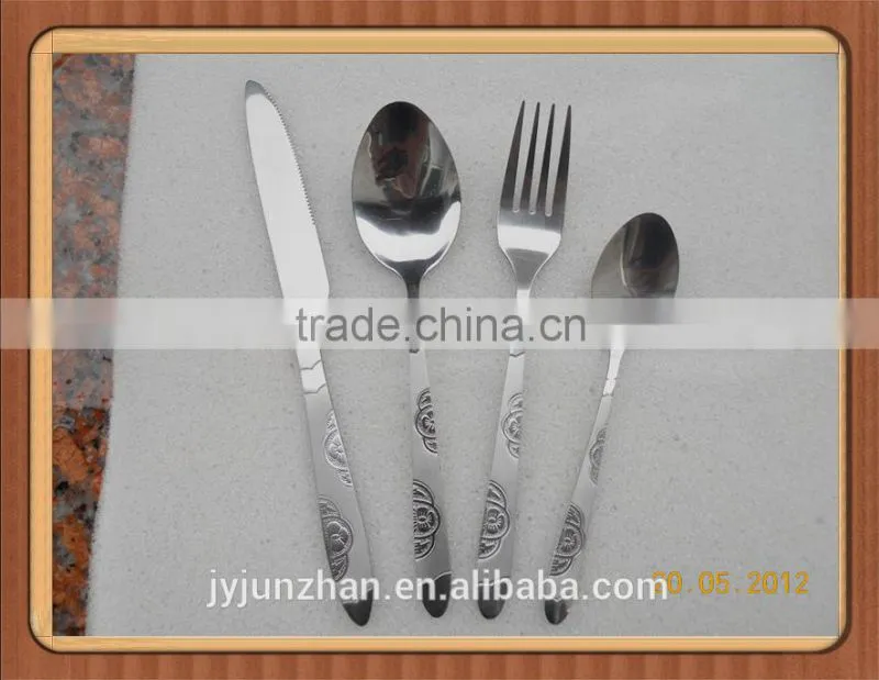 Supermarket hotsell stainless steel 410 dinner knife with hang tag and low price