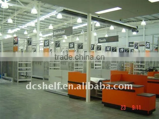Austrilian Style Hypermarket Storage Rack with Supermarket Shelf