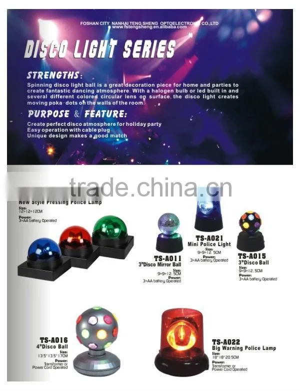 Factory price wholesale party supply 6inch disco rotaing ball light