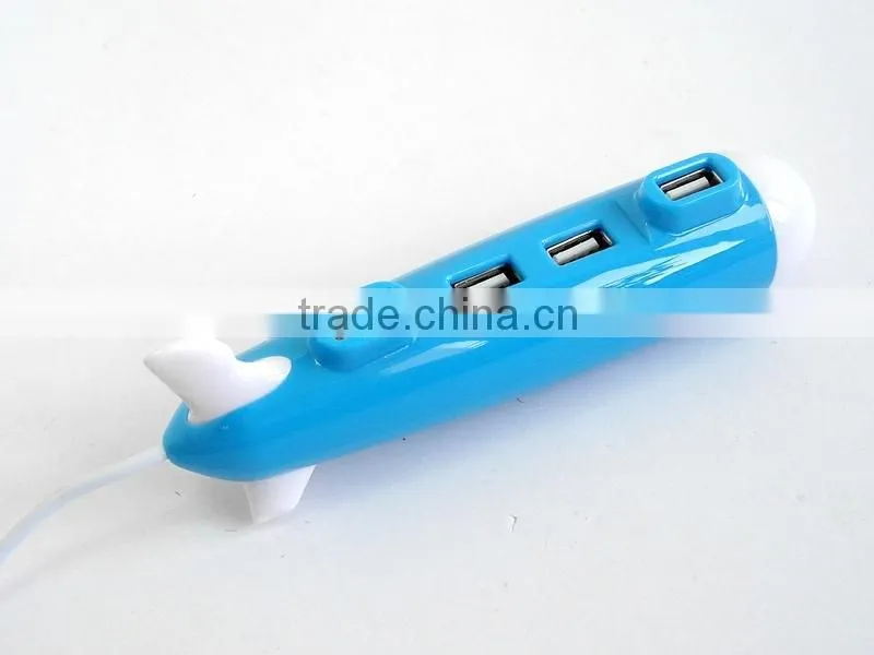 Submarine Shape USB 2.0 Hub Mini Portable Hub 4-Port Hub