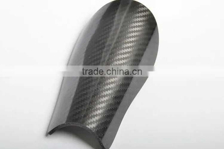 Custom design carbon fiber soccer shin guard football shinguard