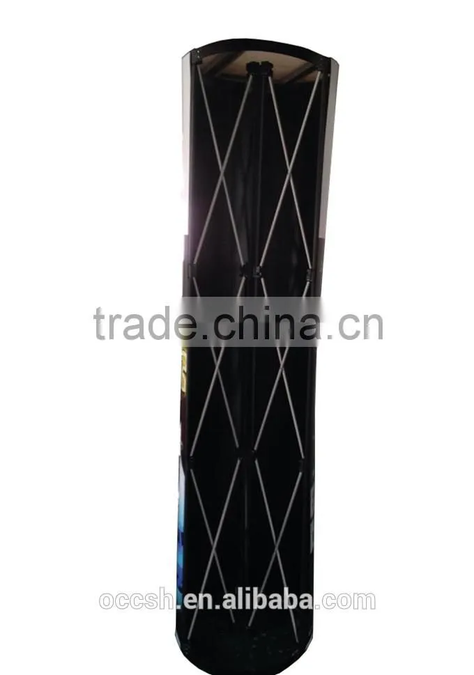 Cylinder Pop Up Display Stand