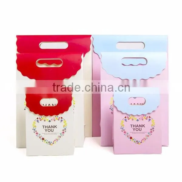 2016 hot sale paper shopping bag wholesale Kraft paper bag