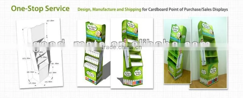 E liquid product 3 Tier Floor Cardboard Display Stand