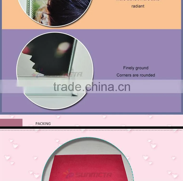 sublimation crystal photos frame at low price wholsale BSJ02