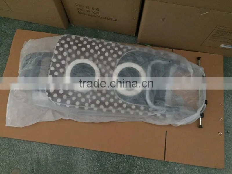 Foldable shopping trolley bag , zip pocket on the cover, good for promotion