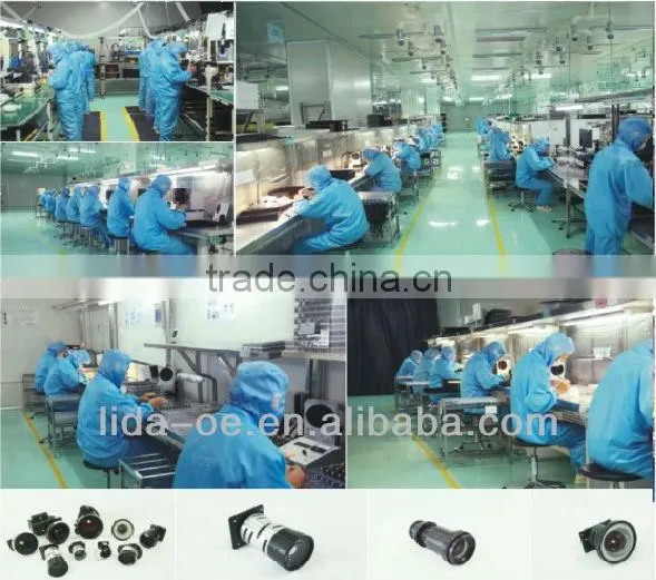 Fixed focus projection lens