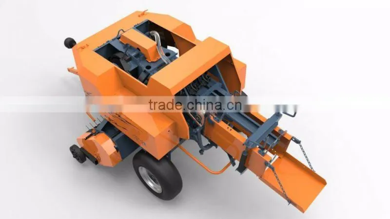 Trail-type wheat straw bander