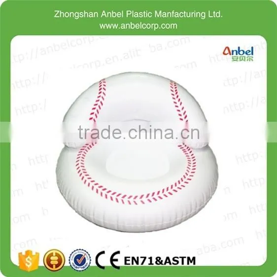 2015 characteristic PVC inflatable seat sport ball sofa promotion for kid