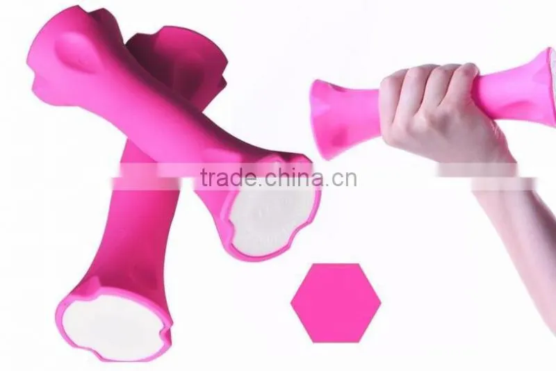 household thin body yoga dumbbells Thin plastic arm arm environmental protection bag plastic dumbbell fitness equipment