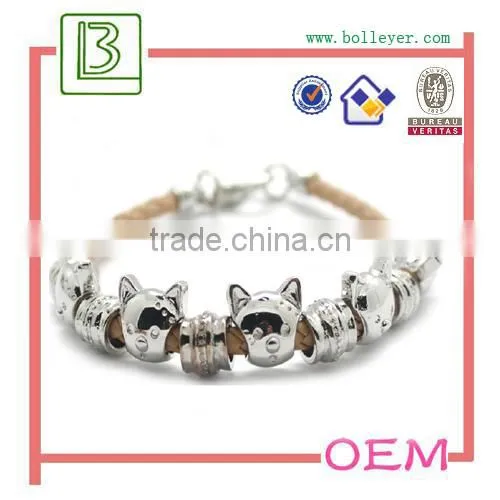 silver bangle with murano glass charms silver beads