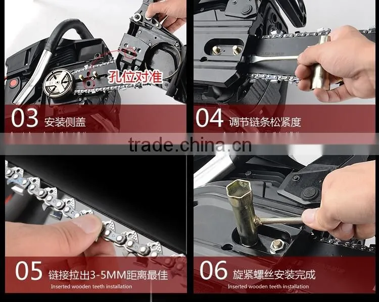 58CC hot sell chain saw ,with light chainsaw