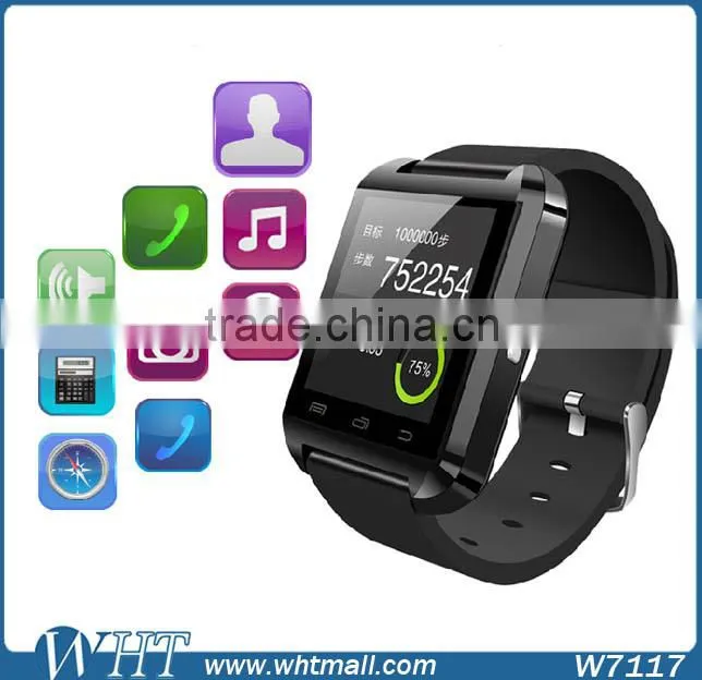 Hot Sale Water Resistant Bluetooth Android U8 Smart Watch for Sport