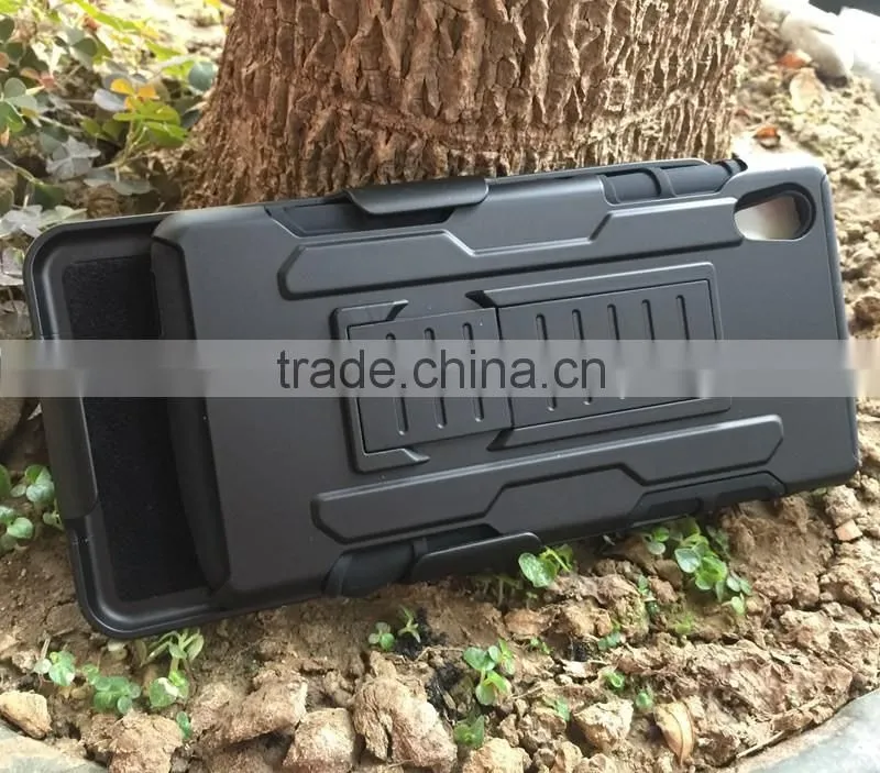 PC TPU Case 3 in 1 Powerful Hard Heavy Duty Mobile Phone Armor Case For Sony M4