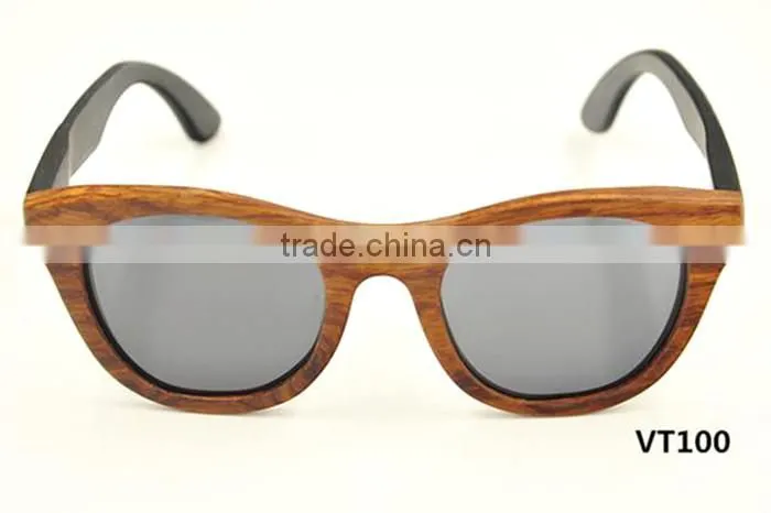 2016 new style classic retro UV400 mirror lens design bamboo wooden polarized sunglasses sun glasses