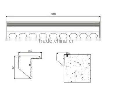 IP67 Dual Lighting LED Stair Light