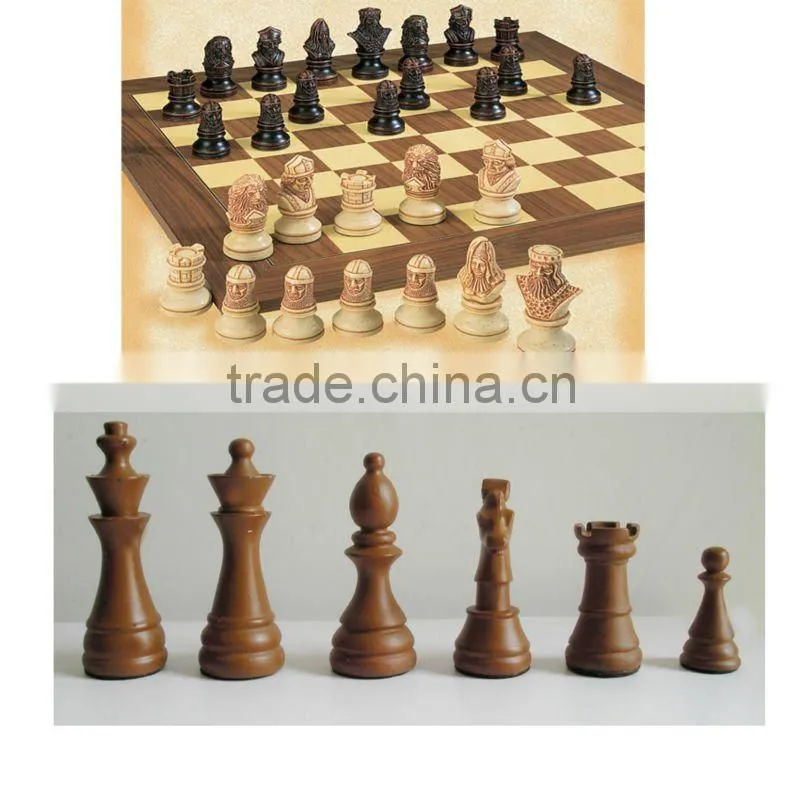 High quality customized 3 inch resin chessmen