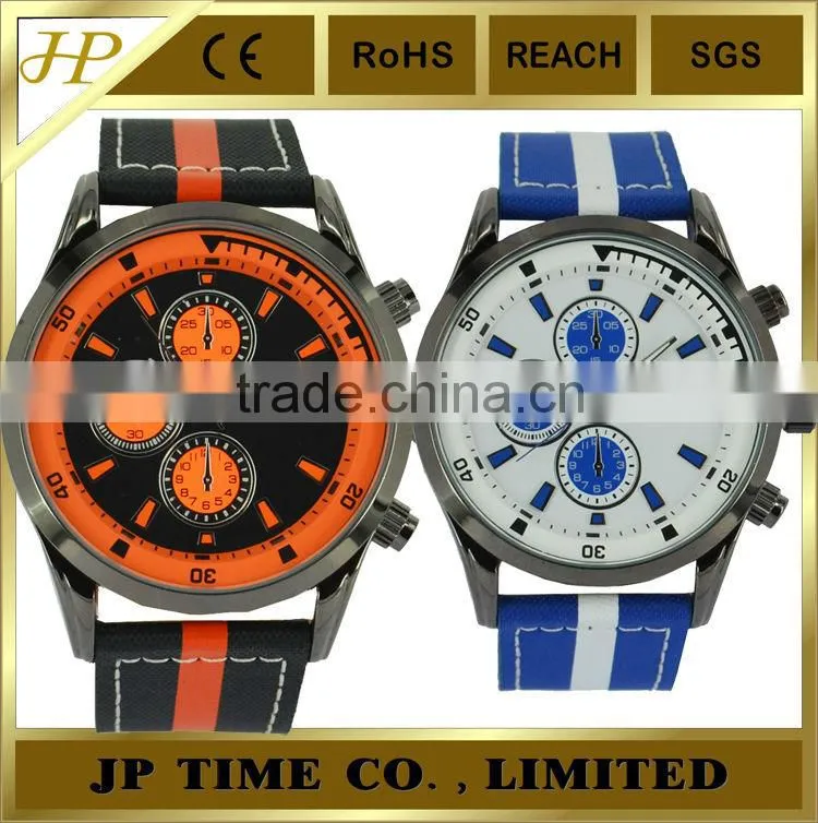 fashion round shape multi color strap unisex men ladies casual Analogue Quartz wholesale china watch factory directly